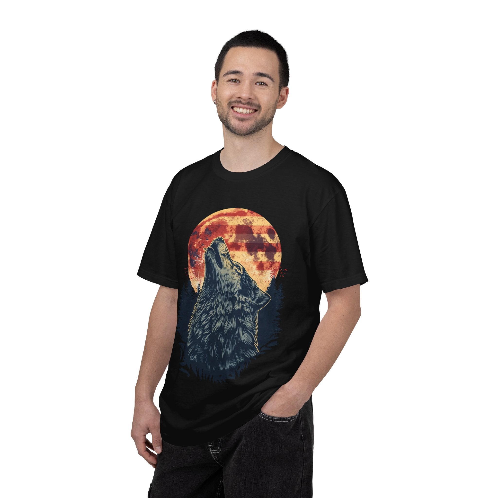 Moonlit Wolf Garment-Dyed Tee | Poppywear