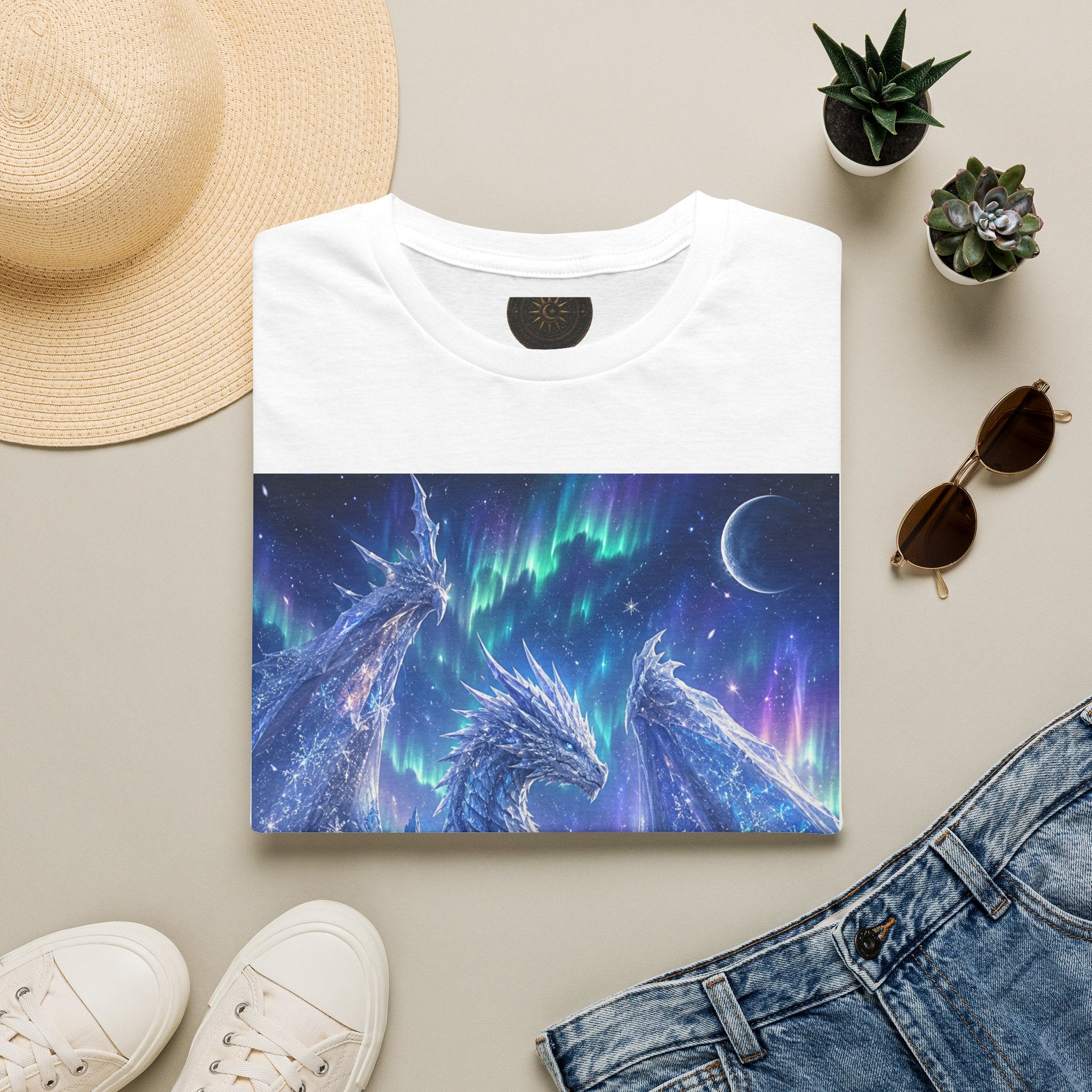 Dragon Aurora T-Shirt — Mystic Northern Lights Dragon Graphic Tee