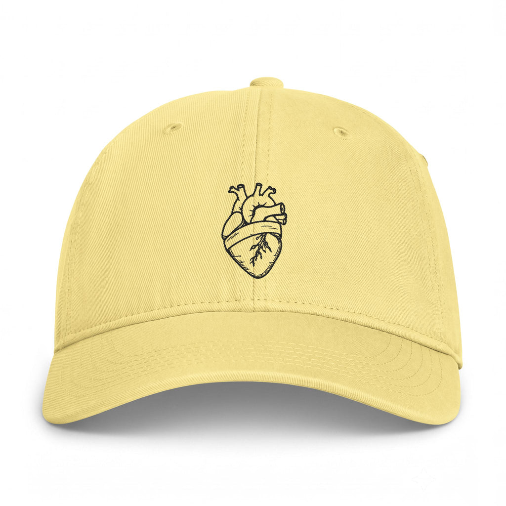Embroidered Anatomical Heart Cap — Coastal Washed Baseball Hat