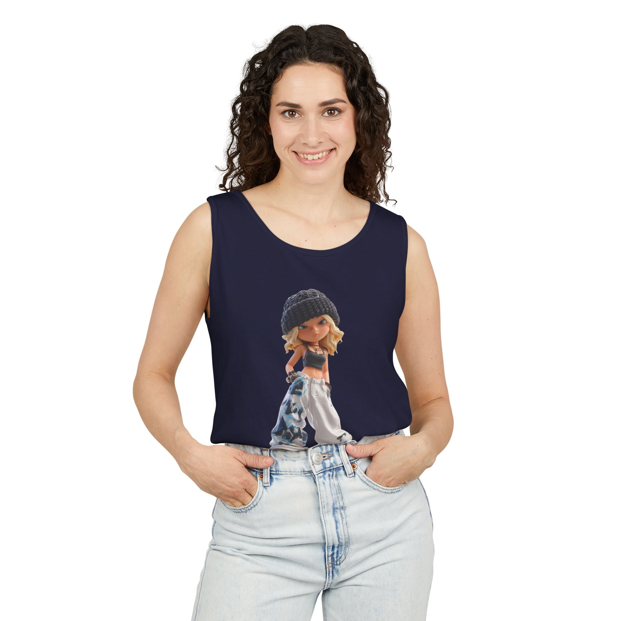 Tank Top — 'Touch Grass (I Did, It's Overrated)' Cute Streetwear Graphic