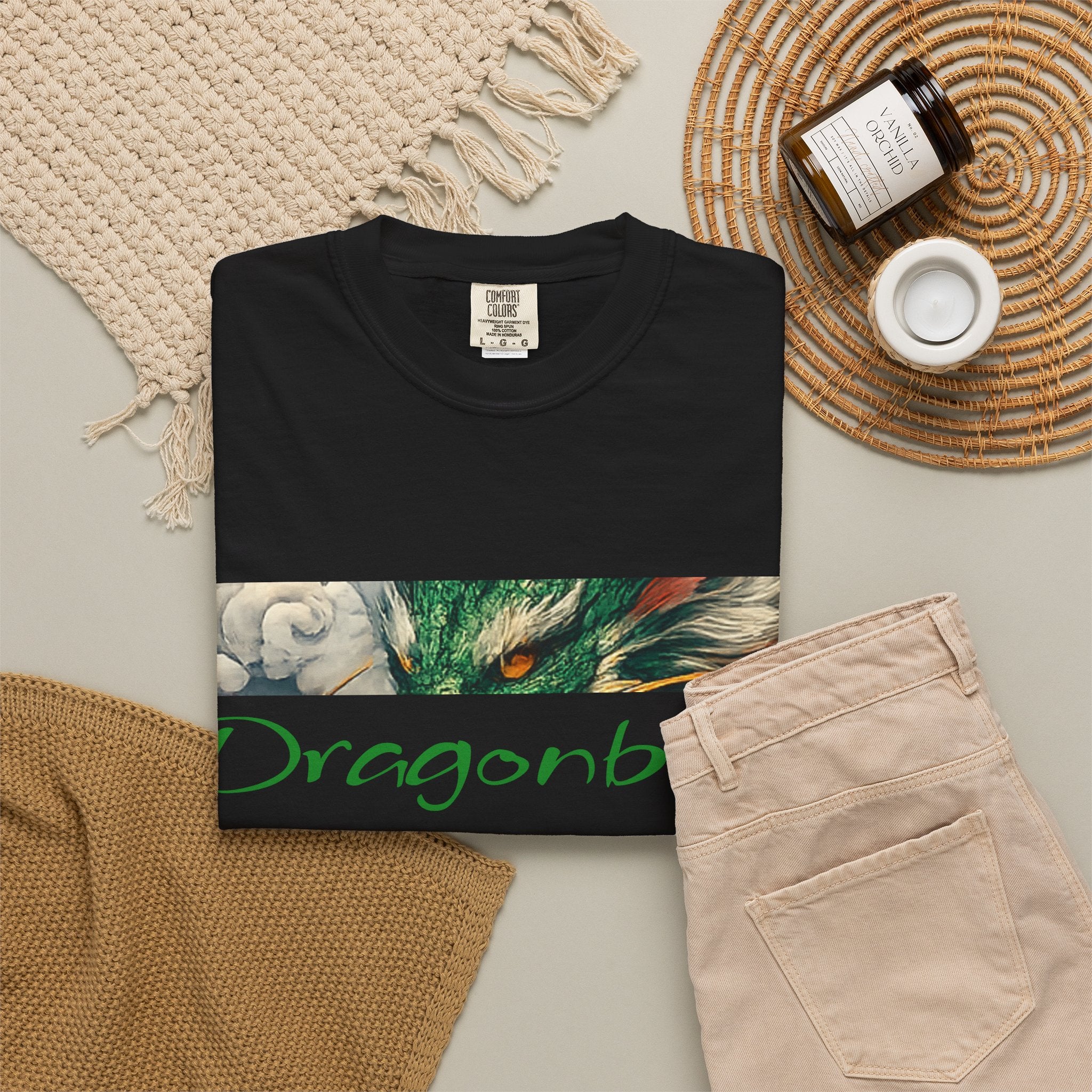 Dragonborn Tee | Green Dragon Graphic | Poppywear