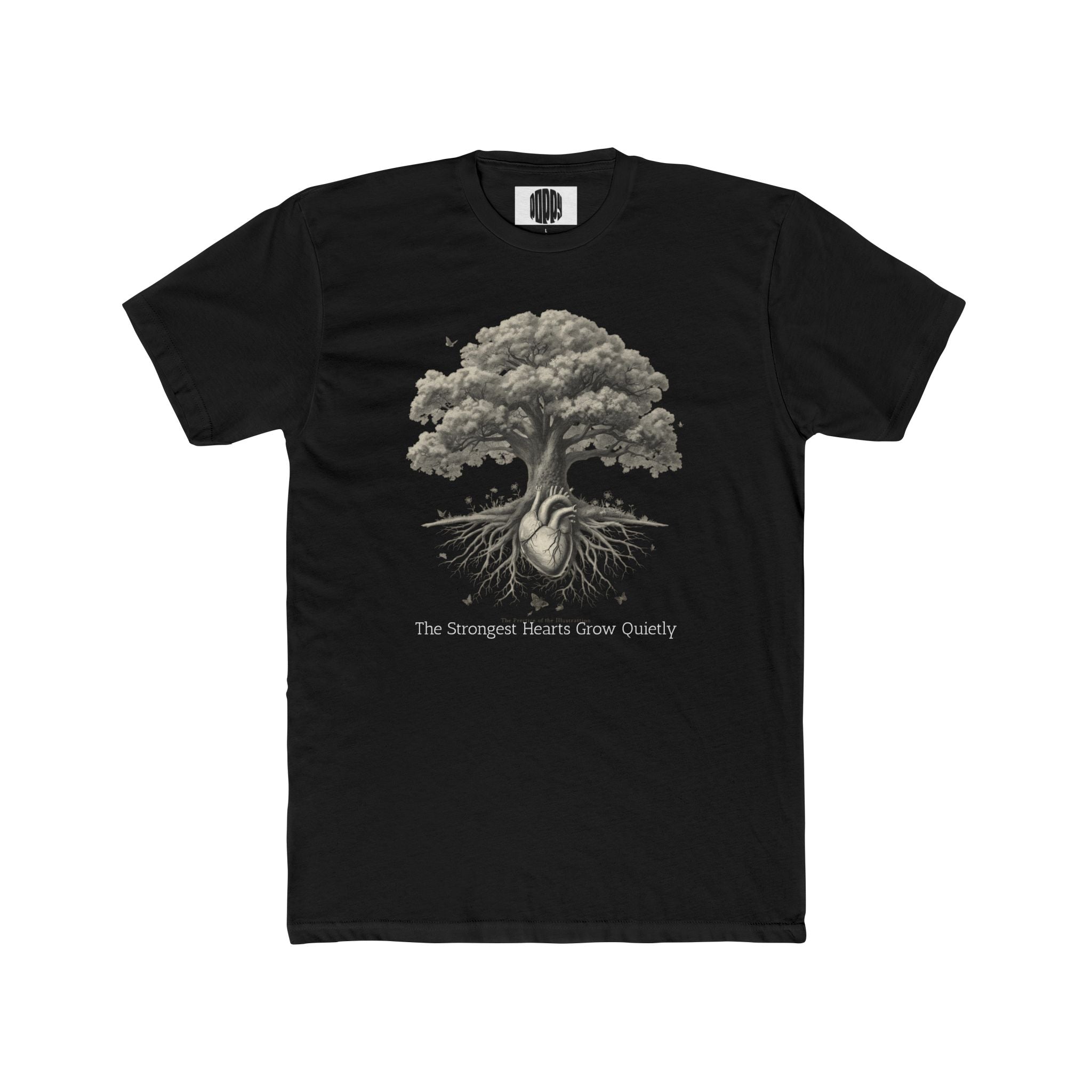 Tree of Strength Tee — "The Strongest Hearts Grow Quietly" Cotton T-Shirt