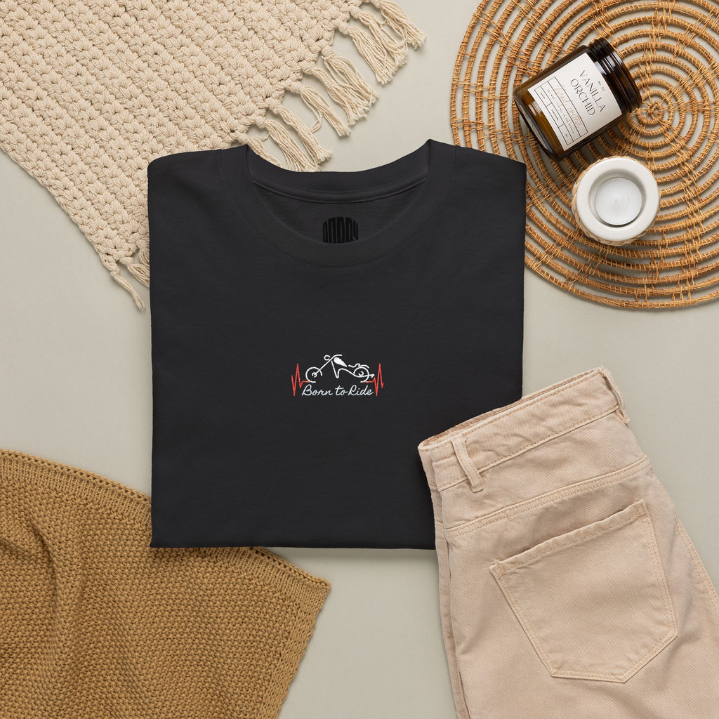 Born to Ride Embroidered Bike Tee
