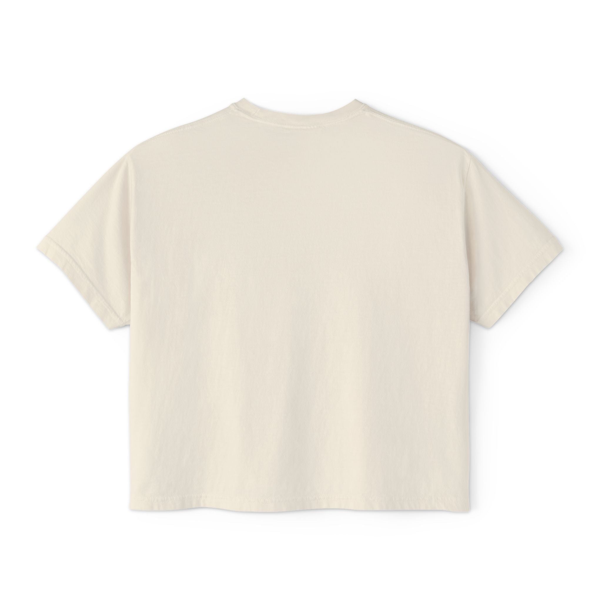 Minimalist Women's Boxy Tee — Vertical Line Geometric Graphic