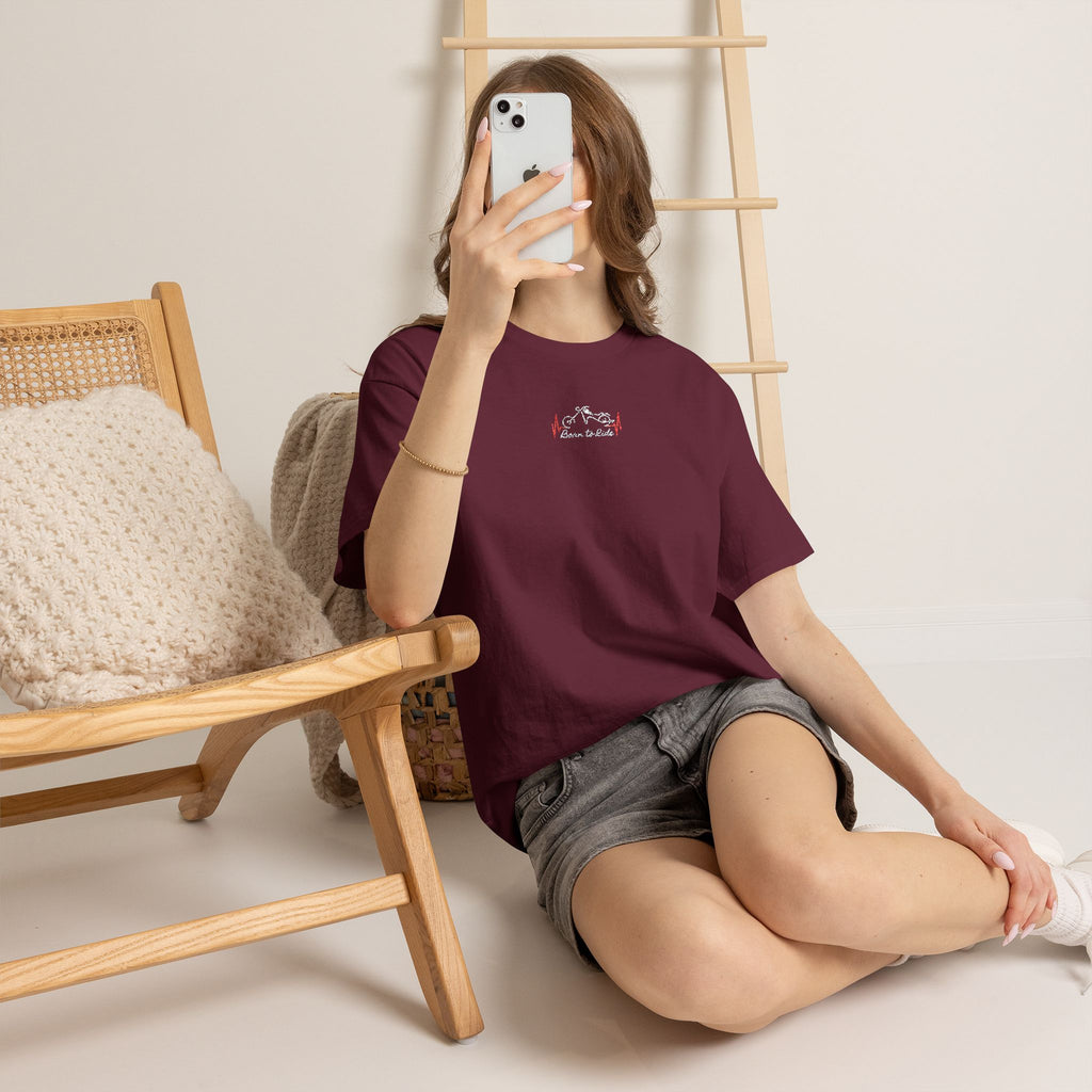 Born to Ride Embroidered Bike Tee