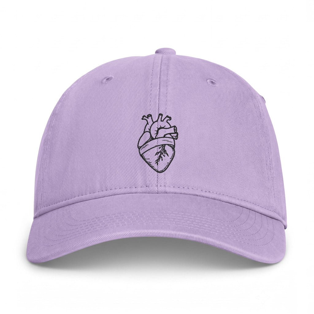 Embroidered Anatomical Heart Cap — Coastal Washed Baseball Hat