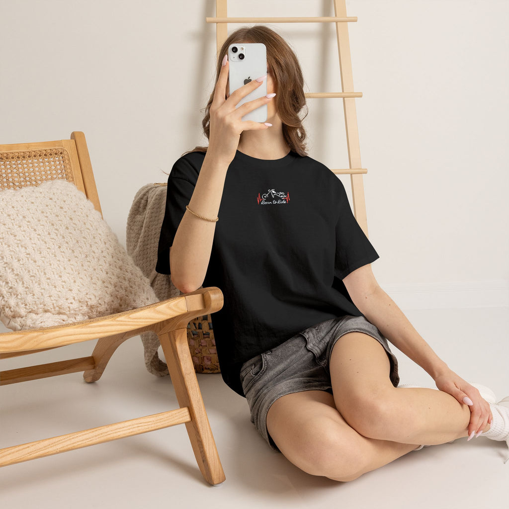 Born to Ride Embroidered Bike Tee