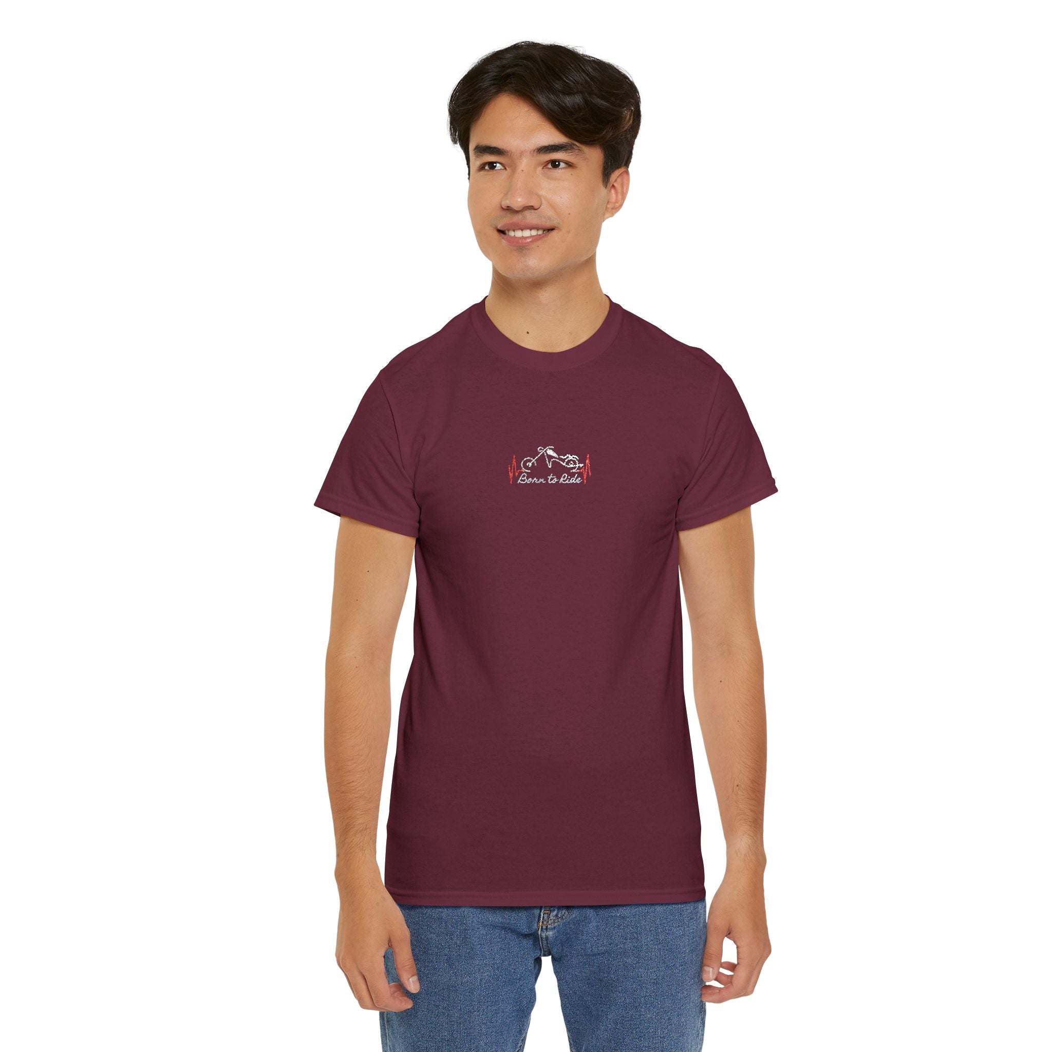 Born to Ride Embroidered Bike Tee